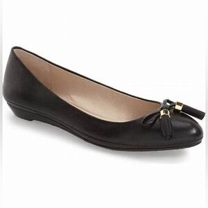 Louise et Cie lo aradella ballet flat black leather tassel NIB